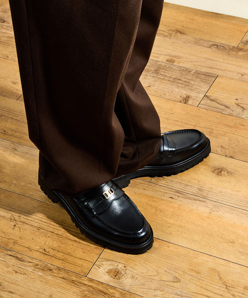 Tomo & Co（トモアンドシーオー）の「Tomo&Co トモアンドシーオー / PULL TAB BIT LOFER デュプイレザーレザープルタブコインローファー Vibram / TMTKS-S-0061（ローファー・メンズ・ブラック・27cm/26.5cm/26cm/25.5cm/25cm）」の15枚目の写真