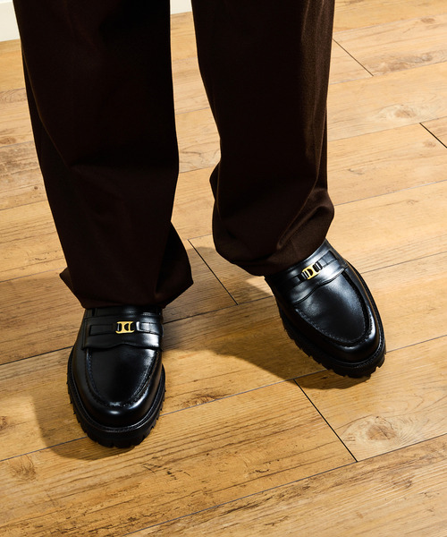 Tomo & Co（トモアンドシーオー）の「Tomo&Co トモアンドシーオー / PULL TAB BIT LOFER デュプイレザーレザープルタブコインローファー Vibram / TMTKS-S-0061（ローファー・メンズ・ブラック・27cm/26.5cm/26cm/25.5cm/25cm）」の16枚目の写真