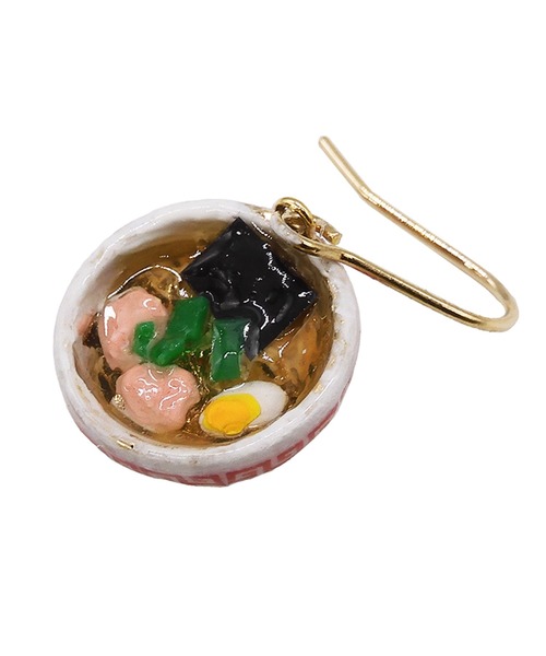 gargle(ガーグル)の「gargle ガーグル:JAPANシリーズ ラーメン大好き 鳴門 ピアス(ピアス(両耳用)・レディース・ホワイト×レッド・FREE)」の9枚目の写真