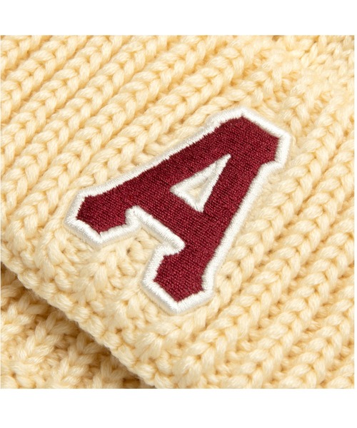 AAPE BY A BATHING APE（エーエイプバイアベイシングエイプ）の「AAPE KNIT CAP（ニットキャップ/ビーニー・メンズ・ブラック/アイボリー・FREE）」の4枚目の写真