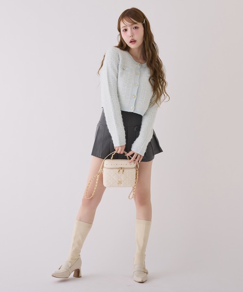ラメニットツイードカーディガン（カーディガン/ボレロ）｜one after
