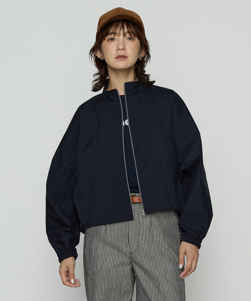 COMME CA Wardrobe（コムサワードローブ）の「〔 +サイズ 〕ドライナイロンストレッチタフタ ブルゾン（ブルゾン・レディース・ネイビー/ブラウン系その他・13号）」の20枚目の写真