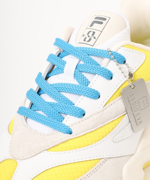 FILA(フィラ)の「FILA x Evangelion フィラ×エヴァンゲリオン VENOM ベノム レザースニーカーシューズ(スニーカー・レディース・ホワイト/イエロー/ブラック・28/27.5/27/26.5/26/25.5/25)」の8枚目の写真
