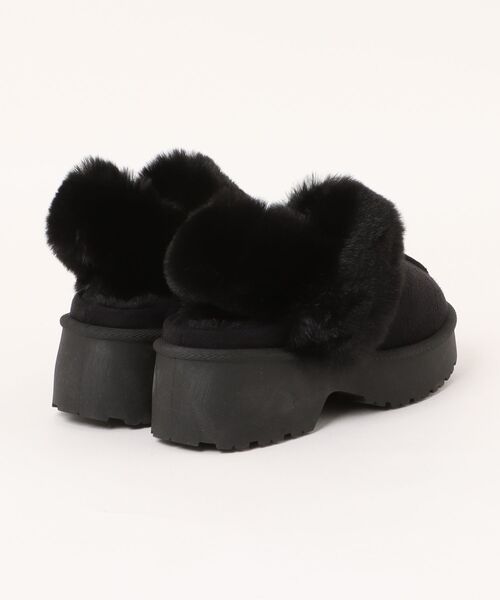 LUGG NAGG(ラグナグ)の「【厚底ヒール】バックバンドムートンサンダル【3E】(サンダル・レディース・ベージュ/キャメル/ブラック・M/S/L/LL)」の4枚目の写真