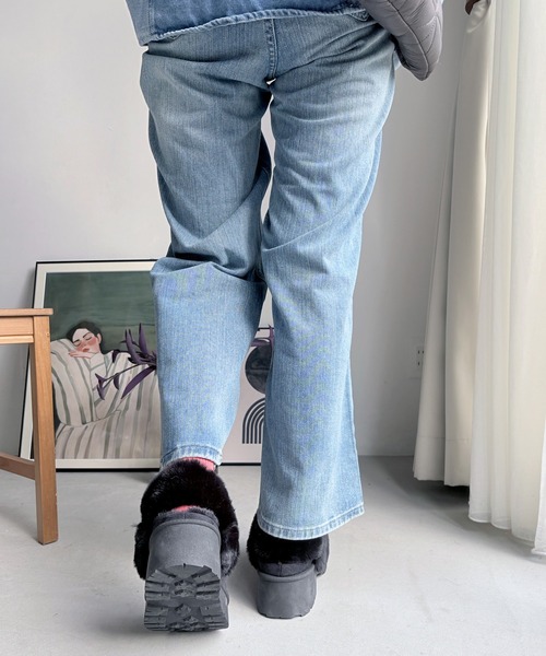LUGG NAGG(ラグナグ)の「【厚底ヒール】バックバンドムートンサンダル【3E】(サンダル・レディース・ベージュ/キャメル/ブラック・M/S/L/LL)」の10枚目の写真