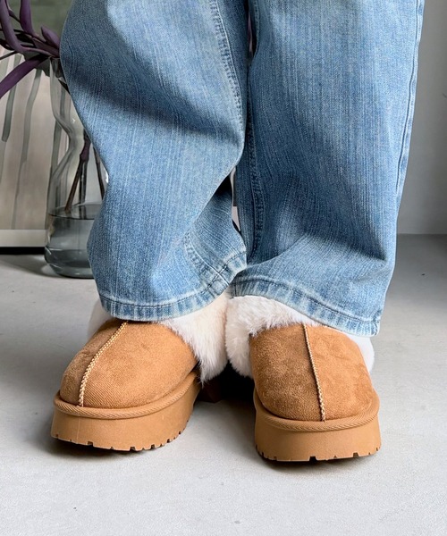 LUGG NAGG(ラグナグ)の「【厚底ヒール】バックバンドムートンサンダル【3E】(サンダル・レディース・ベージュ/キャメル/ブラック・M/S/L/LL)」の15枚目の写真
