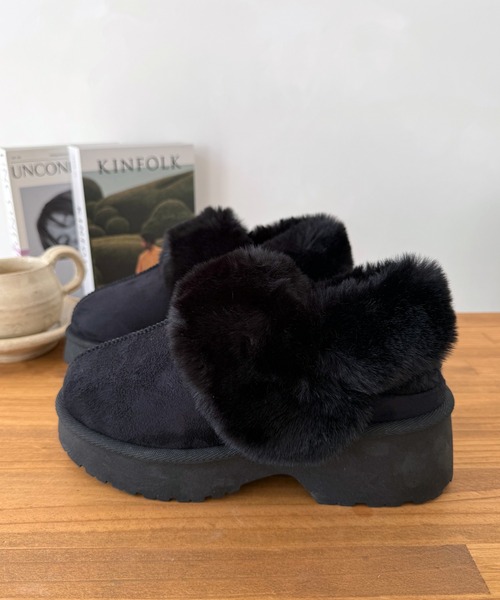 LUGG NAGG(ラグナグ)の「【厚底ヒール】バックバンドムートンサンダル【3E】(サンダル・レディース・ベージュ/キャメル/ブラック・M/S/L/LL)」の19枚目の写真