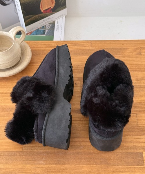 LUGG NAGG(ラグナグ)の「【厚底ヒール】バックバンドムートンサンダル【3E】(サンダル・レディース・ベージュ/キャメル/ブラック・M/S/L/LL)」の21枚目の写真
