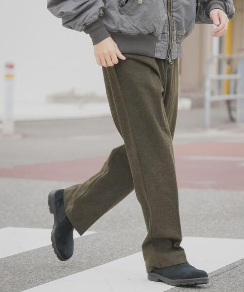 ITEMS URBANRESEARCH（アイテムズ アーバンリサーチ）の「ウール混テーパードパンツ（その他パンツ・メンズ・モカ/ブラック/カーキ・MEDIUM/LARGE）」の5枚目の写真