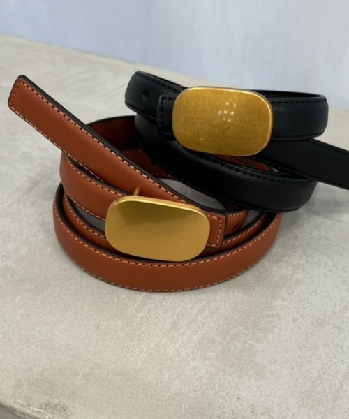 Trish（トリッシュ）の「ゴールドバックルベルト（ベルト・レディース・ブラック/ブラウン・FREE）」の7枚目の写真