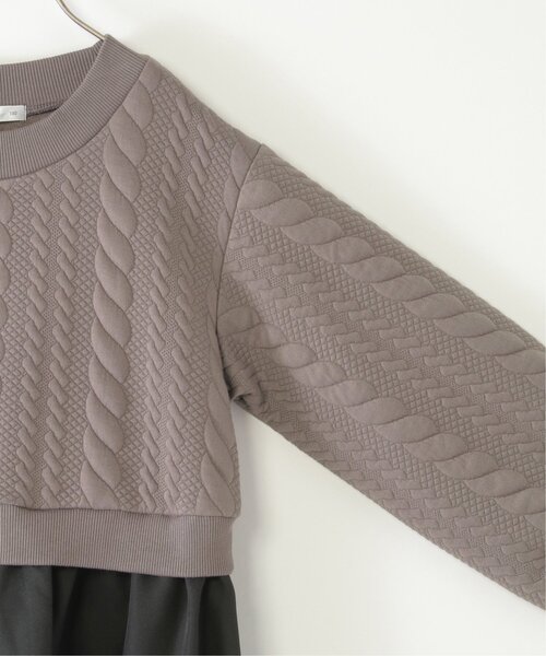 ikka（イッカ）の「フクレジャカードドッキングスカートワンピース（120~160cm）（ワンピース・キッズ・ベージュ/ブラウン系その他・120/130/140/150/160）」の15枚目の写真