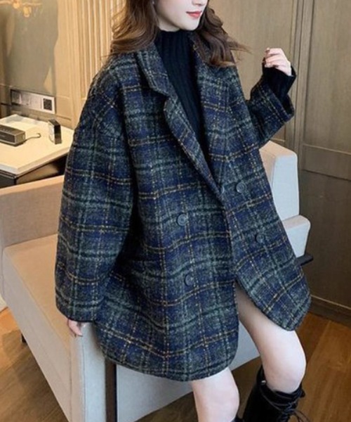 セール】チェック柄 チェスターコート（チェスターコート）｜SEN TOKYO