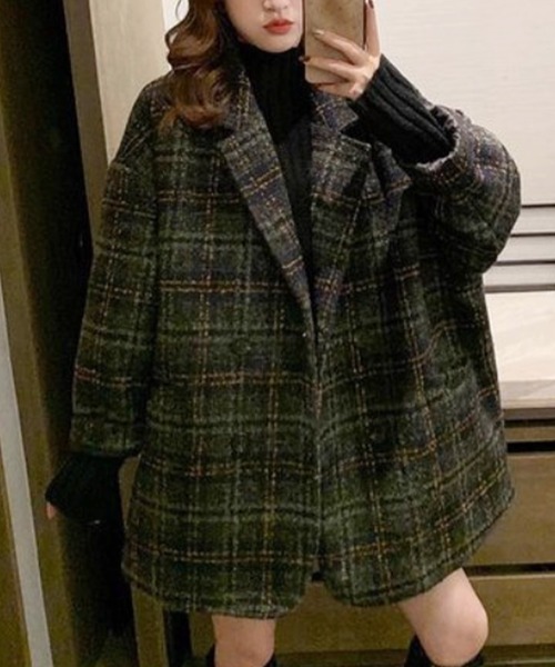 セール】チェック柄 チェスターコート（チェスターコート）｜SEN TOKYO