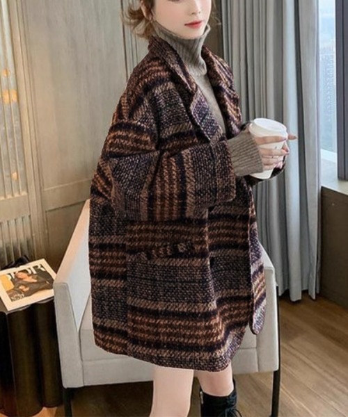 セール】チェック柄 チェスターコート（チェスターコート）｜SEN TOKYO