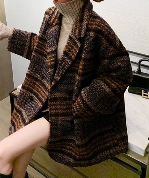 セール】チェック柄 チェスターコート（チェスターコート）｜SEN TOKYO