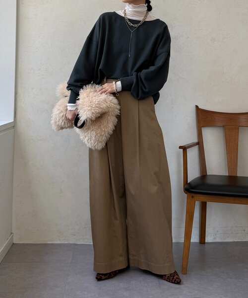 DouDou（ドゥドゥ）の「シアータートル（Tシャツ/カットソー・レディース・ブラック/サックスブルー/グレー/オフホワイト/ホワイト・FREE）」の6枚目の写真