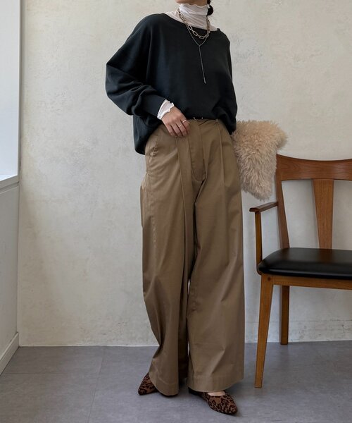 DouDou（ドゥドゥ）の「シアータートル（Tシャツ/カットソー・レディース・ブラック/サックスブルー/グレー/オフホワイト/ホワイト・FREE）」の7枚目の写真