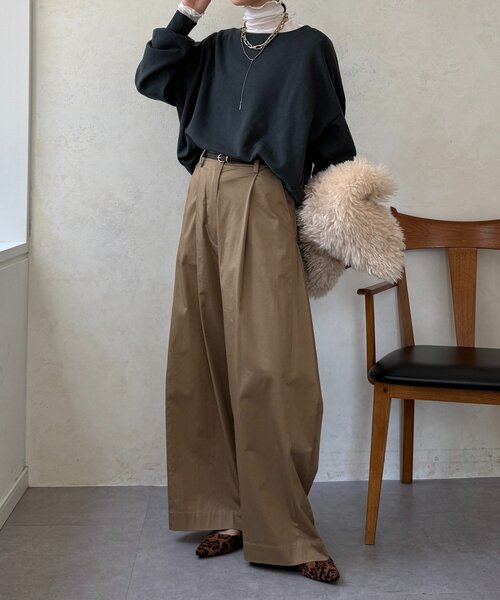 DouDou（ドゥドゥ）の「シアータートル（Tシャツ/カットソー・レディース・ブラック/サックスブルー/グレー/オフホワイト/ホワイト・FREE）」の8枚目の写真