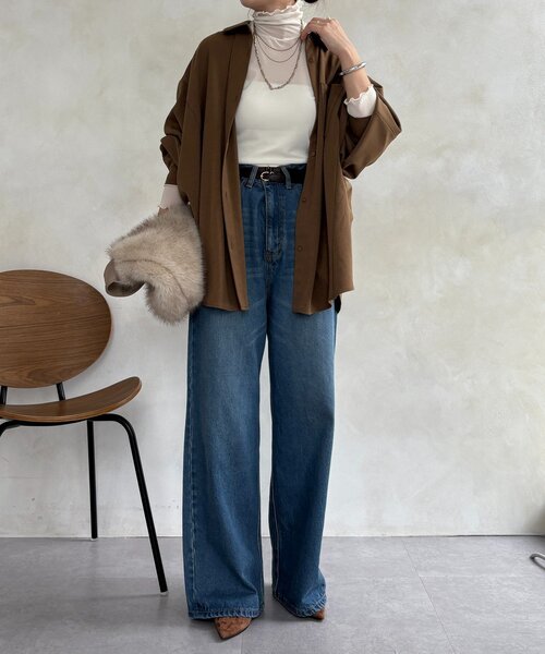 DouDou（ドゥドゥ）の「シアータートル（Tシャツ/カットソー・レディース・ブラック/サックスブルー/グレー/オフホワイト/ホワイト・FREE）」の20枚目の写真