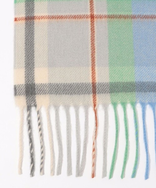 Joshua Ellis（ジョシュアエリス）の「Joshua Ellis Plaid カシミヤストール（ストール/ショール・レディース・グレー系その他・FREE）」の3枚目の写真