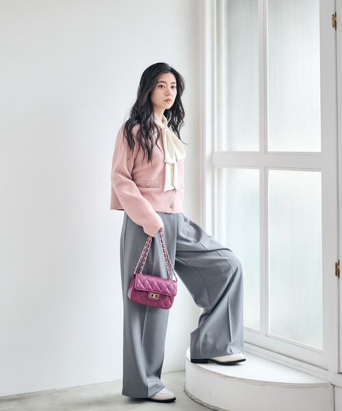 12Twelve Agenda(トゥエルブ アジェンダ)の「ラップ風アシメデザインワイドパンツ(その他パンツ・レディース・グレー/ベージュ・M/S)」の10枚目の写真