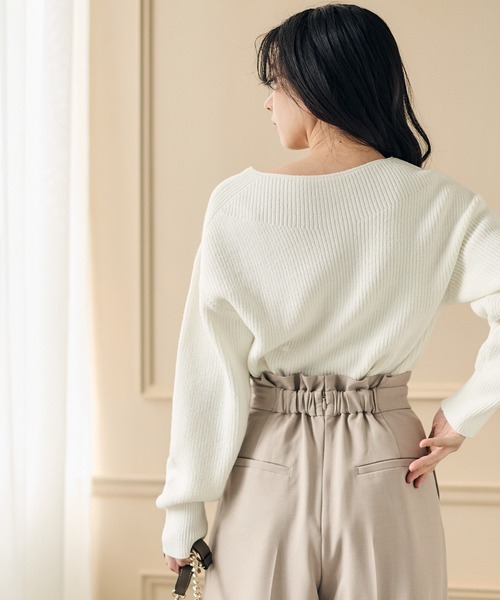 12Twelve Agenda(トゥエルブ アジェンダ)の「ラップ風アシメデザインワイドパンツ(その他パンツ・レディース・グレー/ベージュ・M/S)」の6枚目の写真