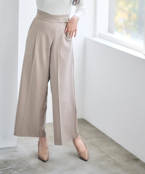 12Twelve Agenda(トゥエルブ アジェンダ)の「ラップ風アシメデザインワイドパンツ(その他パンツ・レディース・グレー/ベージュ・M/S)」の12枚目の写真