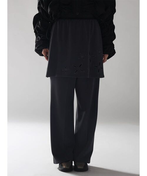 :ETHROF(イーサオブ)の「WRAP SKIRT SET PANTS(その他パンツ・レディース・チャコール/ブラック・FREE)」の14枚目の写真