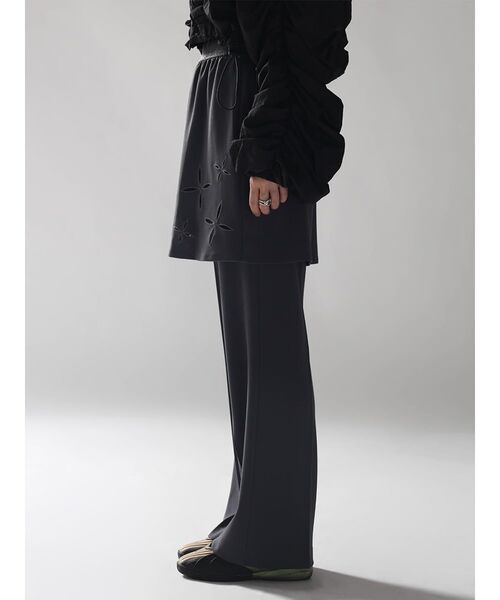 :ETHROF(イーサオブ)の「WRAP SKIRT SET PANTS(その他パンツ・レディース・チャコール/ブラック・FREE)」の15枚目の写真