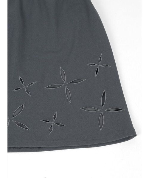 :ETHROF(イーサオブ)の「WRAP SKIRT SET PANTS(その他パンツ・レディース・チャコール/ブラック・FREE)」の3枚目の写真