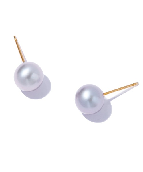 les bonbon(ルボンボン)の「【les bon bon】charcoal pearl stud pierce/チャコール パール スタッド ピアス BOB851(ピアス(両耳用)・レディース・ゴールド・FREE)」の3枚目の写真