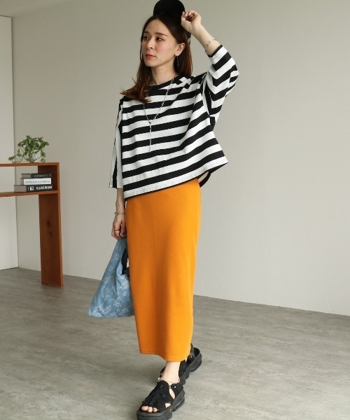 zena(ジェナ)の「太ボーダークロップド7分袖PO(Tシャツ/カットソー・レディース・ホワイト系その他/ホワイト系その他2・FREE)」の4枚目の写真