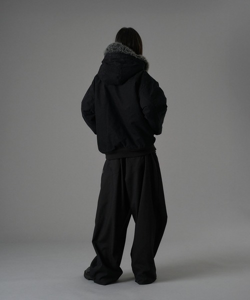 HEART LOGO DUCK FAUX-FUR BLOUSON / ハートロゴダックフェイクファー