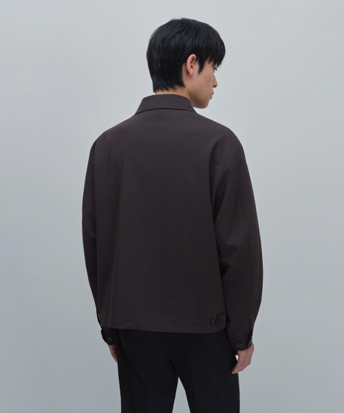 MUSINSA STANDARD（ムシンサスタンダード）の「ライトプレーンリラックスドミニマルジャケット[ガンメタル]（ブルゾン・メンズ・その他・MEDIUM/LARGE/X-LARGE/XX-LARGE）」の8枚目の写真