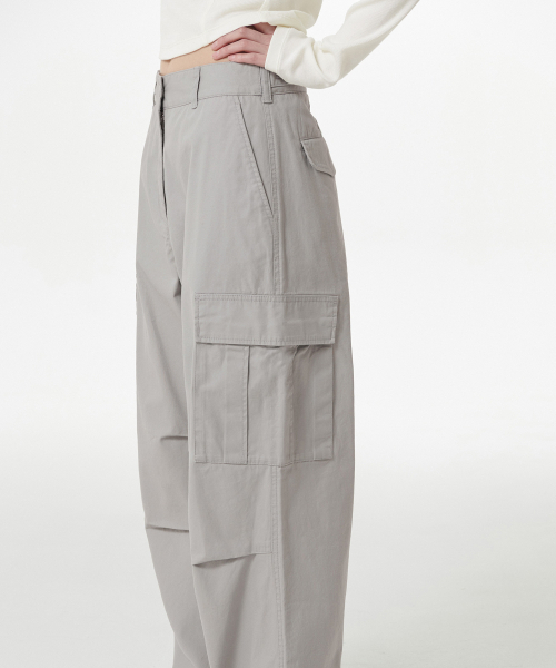 MUSINSA STANDARD WOMAN（ムシンサスタンダードウーマン）の「ウィメンズワイドカーゴパンツ[ライトグレー]（その他パンツ・レディース・その他・30/24/25/26/27/28/29）」の6枚目の写真