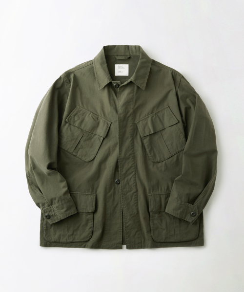 2ND POPLIN JUNGLE FATIGUE JACKET_OLIVE