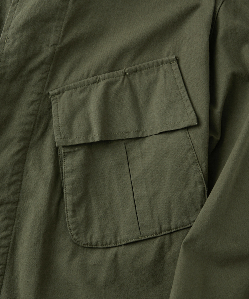 OUTSTANDING(アウトスタンディング)の「2ND POPLIN JUNGLE FATIGUE JACKET_OLIVE(ミリタリージャケット・メンズ・その他・SMALL/MEDIUM/LARGE)」の3枚目の写真