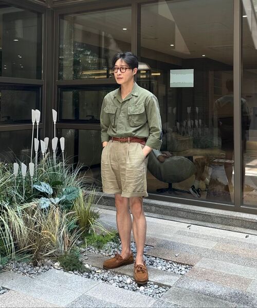 OUTSTANDING(アウトスタンディング)の「2ND POPLIN JUNGLE FATIGUE JACKET_OLIVE(ミリタリージャケット・メンズ・その他・SMALL/MEDIUM/LARGE)」の14枚目の写真