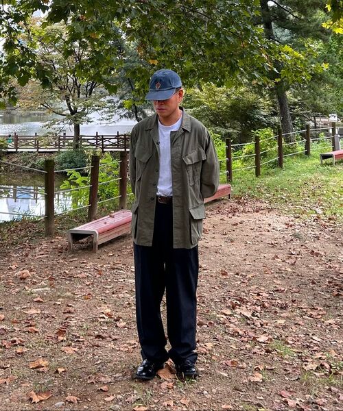 OUTSTANDING(アウトスタンディング)の「2ND POPLIN JUNGLE FATIGUE JACKET_OLIVE(ミリタリージャケット・メンズ・その他・SMALL/MEDIUM/LARGE)」の18枚目の写真