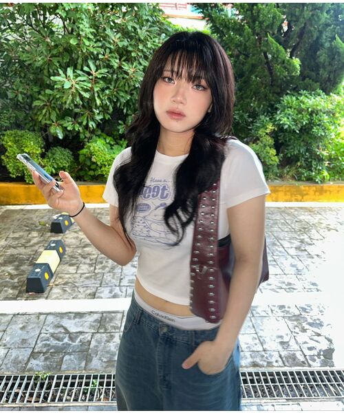SALT AND CHOCOLATE（ソルトアンドチョコレート）の「[HAST] スウィートカップアイスクリームクロップTシャツアイボリー4W2521003（Tシャツ/カットソー・レディース・その他・FREE）」の2枚目の写真