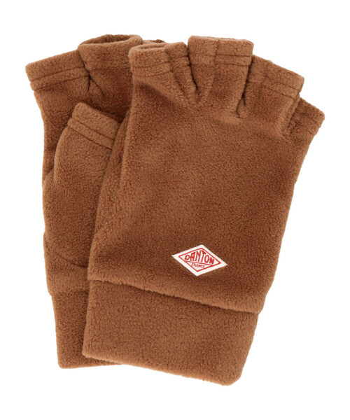 DANTON(ダントン)の「FLEECE FINGERLESS GLOVES(手袋・レディース・チャコール/ダークグレー/グリーン/クリーム/オレンジ系その他/ブラック/カーキ・S/M)」の7枚目の写真