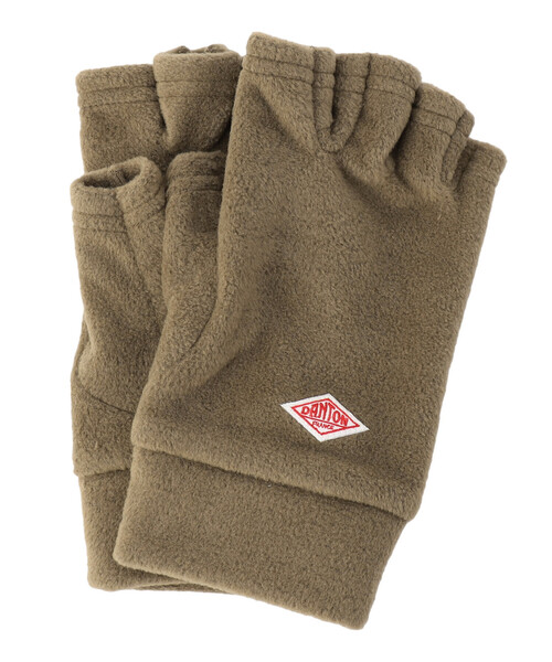 DANTON(ダントン)の「FLEECE FINGERLESS GLOVES(手袋・レディース・チャコール/ダークグレー/グリーン/クリーム/オレンジ系その他/ブラック/カーキ・S/M)」の5枚目の写真