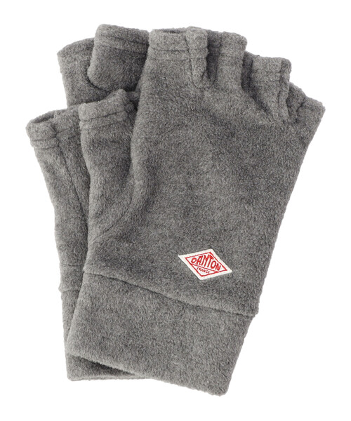 DANTON(ダントン)の「FLEECE FINGERLESS GLOVES(手袋・レディース・チャコール/ダークグレー/グリーン/クリーム/オレンジ系その他/ブラック/カーキ・S/M)」の2枚目の写真