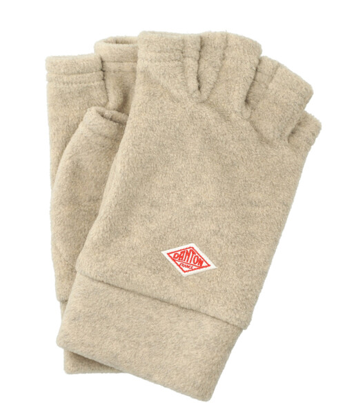 DANTON(ダントン)の「FLEECE FINGERLESS GLOVES(手袋・レディース・チャコール/ダークグレー/グリーン/クリーム/オレンジ系その他/ブラック/カーキ・S/M)」の4枚目の写真