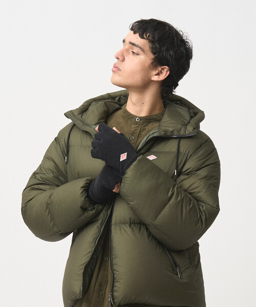 DANTON(ダントン)の「FLEECE FINGERLESS GLOVES(手袋・レディース・チャコール/ダークグレー/グリーン/クリーム/オレンジ系その他/ブラック/カーキ・S/M)」の10枚目の写真