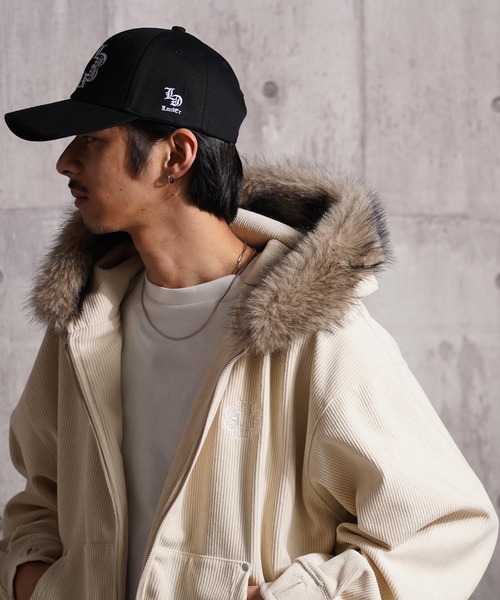 Laufer(ロイファー)の「【Laufer】ファー使い コーデュロイ ショートジャケット / Fur Corduroy Short Jacket / セットアップ 可能(ブルゾン・メンズ・ブラック/ブラウン/アイボリー・M/L)」の8枚目の写真
