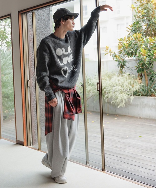 ALAND（エーランド）の「【UNISEX】ALAND×INAPSQUARE／ジャガードニットプルオーバー（ニット/セーター・レディース・ネイビー/チャコール・LARGE/SMALL）」の13枚目の写真