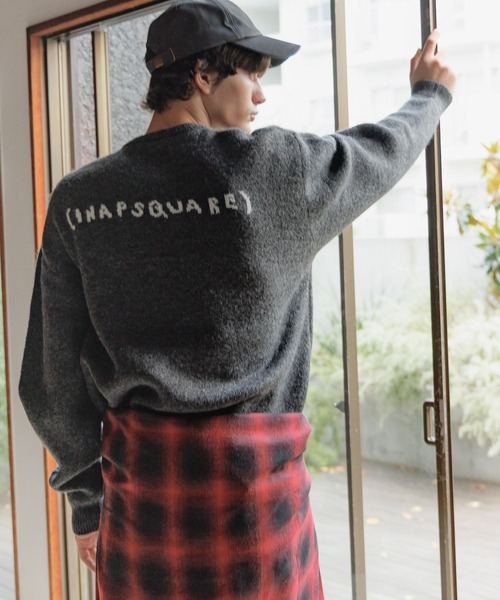 ALAND（エーランド）の「【UNISEX】ALAND×INAPSQUARE／ジャガードニットプルオーバー（ニット/セーター・レディース・ネイビー/チャコール・LARGE/SMALL）」の15枚目の写真