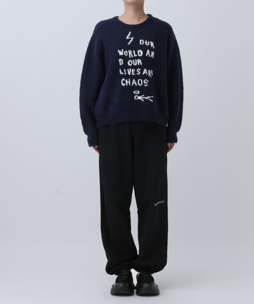 ALAND（エーランド）の「【UNISEX】ALAND×INAPSQUARE／ジャガードニットプルオーバー（ニット/セーター・レディース・ネイビー/チャコール・LARGE/SMALL）」の16枚目の写真