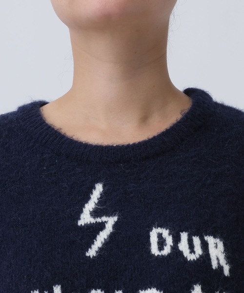 ALAND（エーランド）の「【UNISEX】ALAND×INAPSQUARE／ジャガードニットプルオーバー（ニット/セーター・レディース・ネイビー/チャコール・LARGE/SMALL）」の20枚目の写真